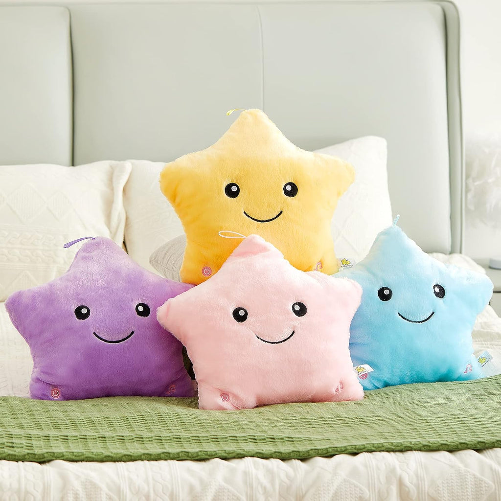 Bright LED Star Cuddly Pillow for Kids