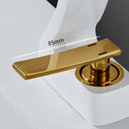 Modern Single-Lever Basin Faucet Bathroom Brass Central Faucet