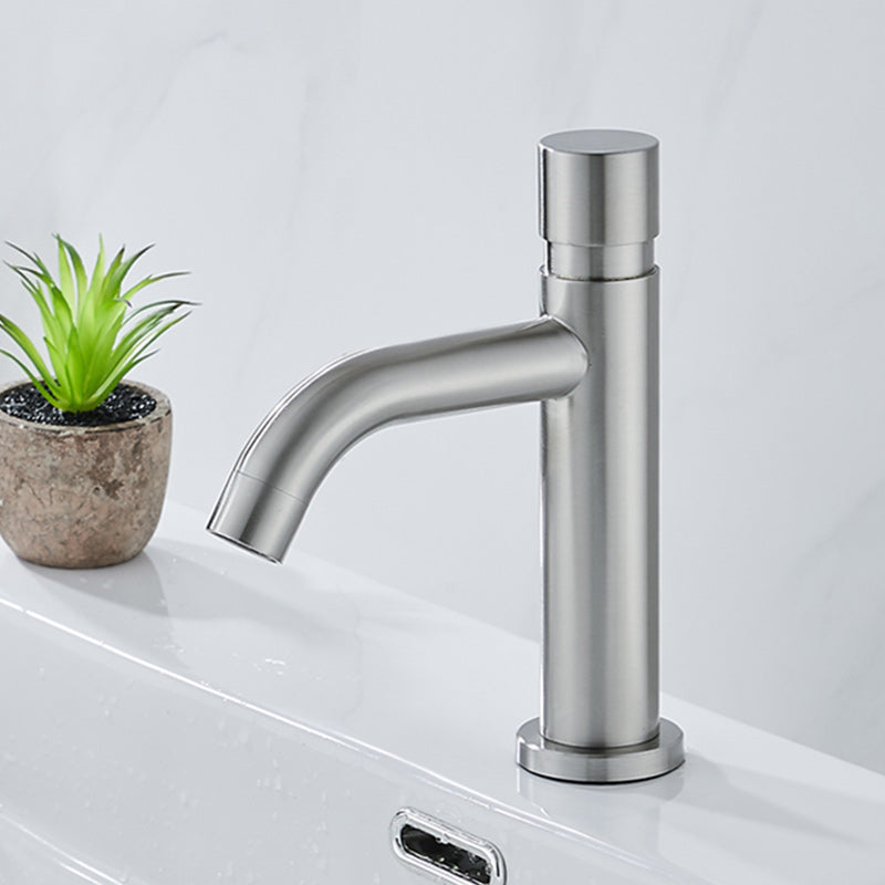 Modern Low Arc Basin Faucet with Single Lever Bathroom Sink Faucet