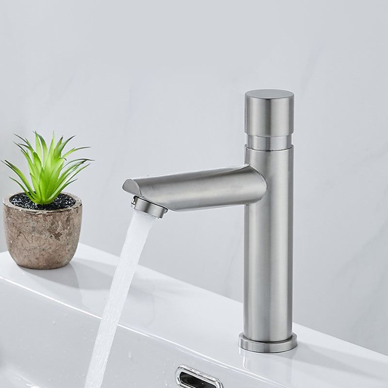 Modern Low Arc Basin Faucet with Single Lever Bathroom Sink Faucet