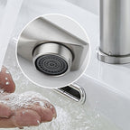 Modern Low Arc Basin Faucet with Single Lever Bathroom Sink Faucet