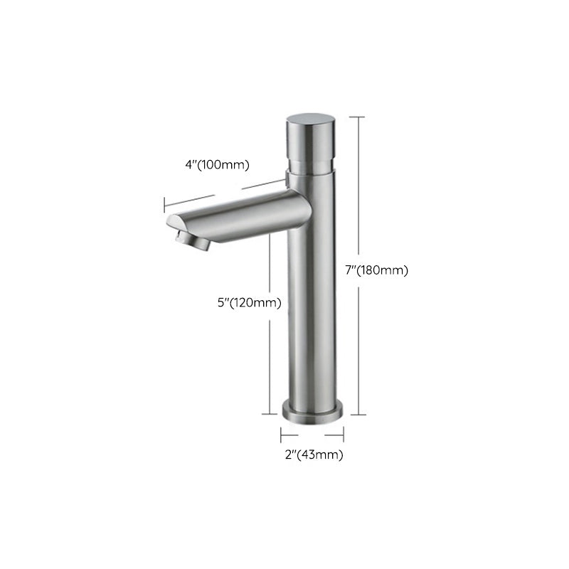 Modern Low Arc Basin Faucet with Single Lever Bathroom Sink Faucet