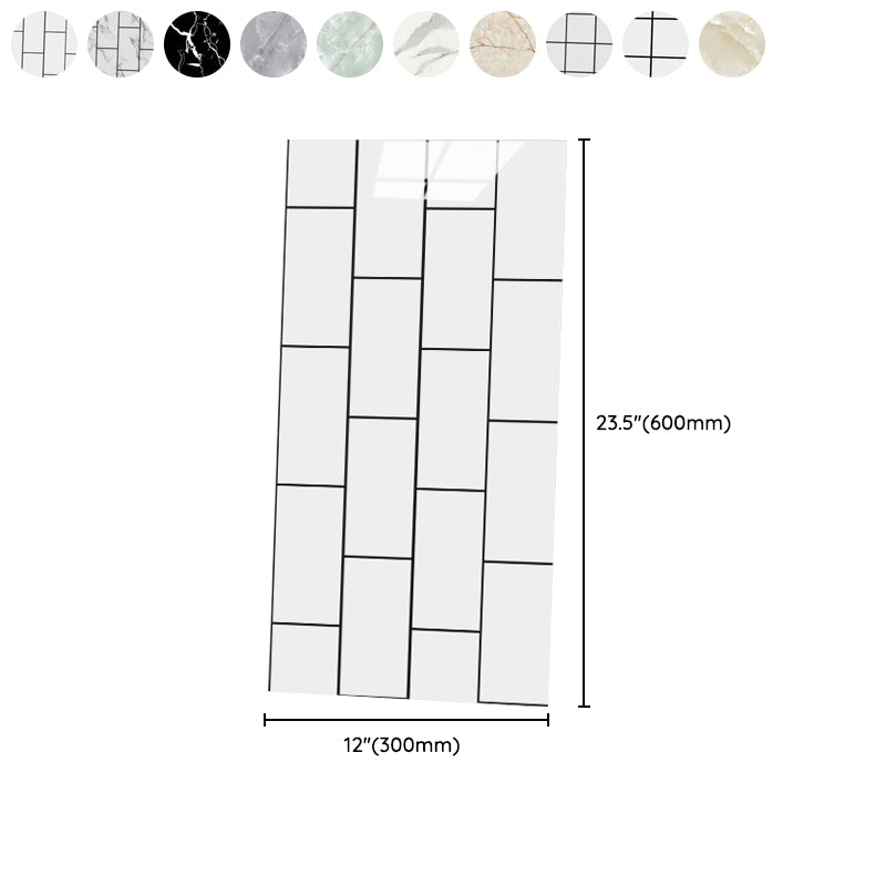 12" x 24" marbling single plate waterproof backsplash wall tile for bathroom