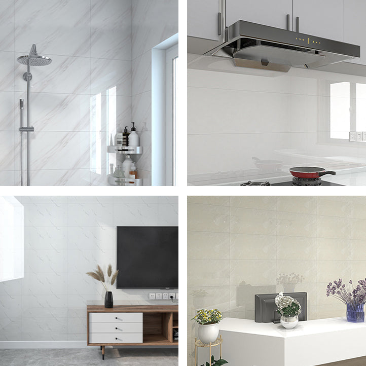 Marble Effect Single Tile 30 cm x 60 cm Waterproof Back Tile Rectangular Wall Tile