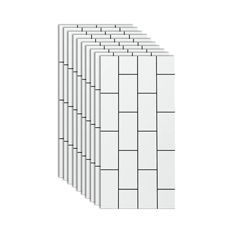 Individual Tiles Wallpaper PVC Waterproof Peel and Stick Tiles Wall Tile