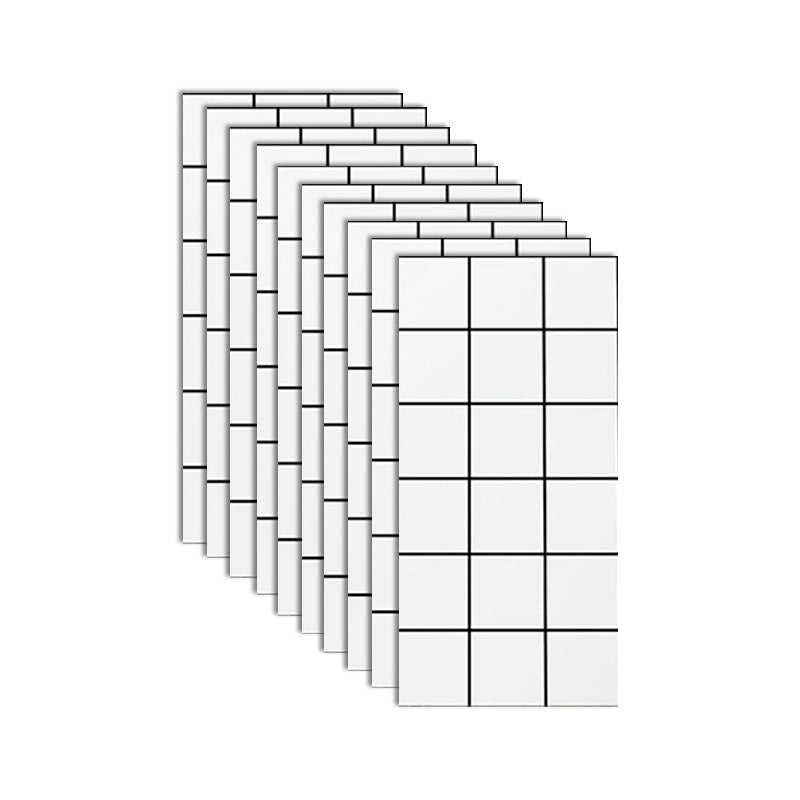 Individual Tiles Wallpaper PVC Waterproof Peel and Stick Tiles Wall Tile