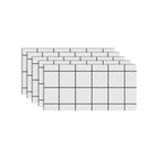 PVC Peel and Stick Wall Paneling Rectangular Individual Panels Wallpaper