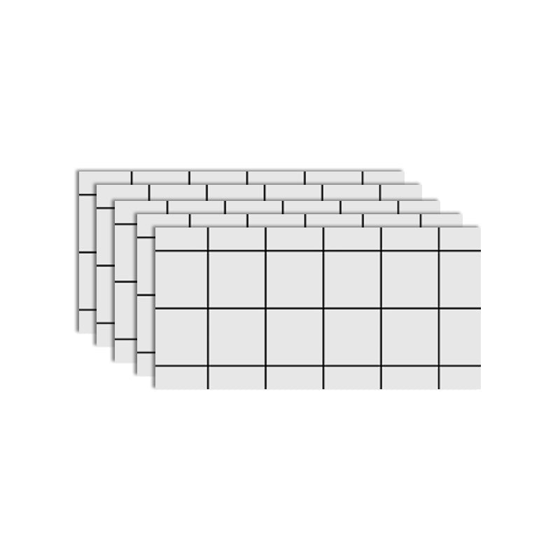 PVC Peel and Stick Wall Paneling Rectangular Individual Panels Wallpaper