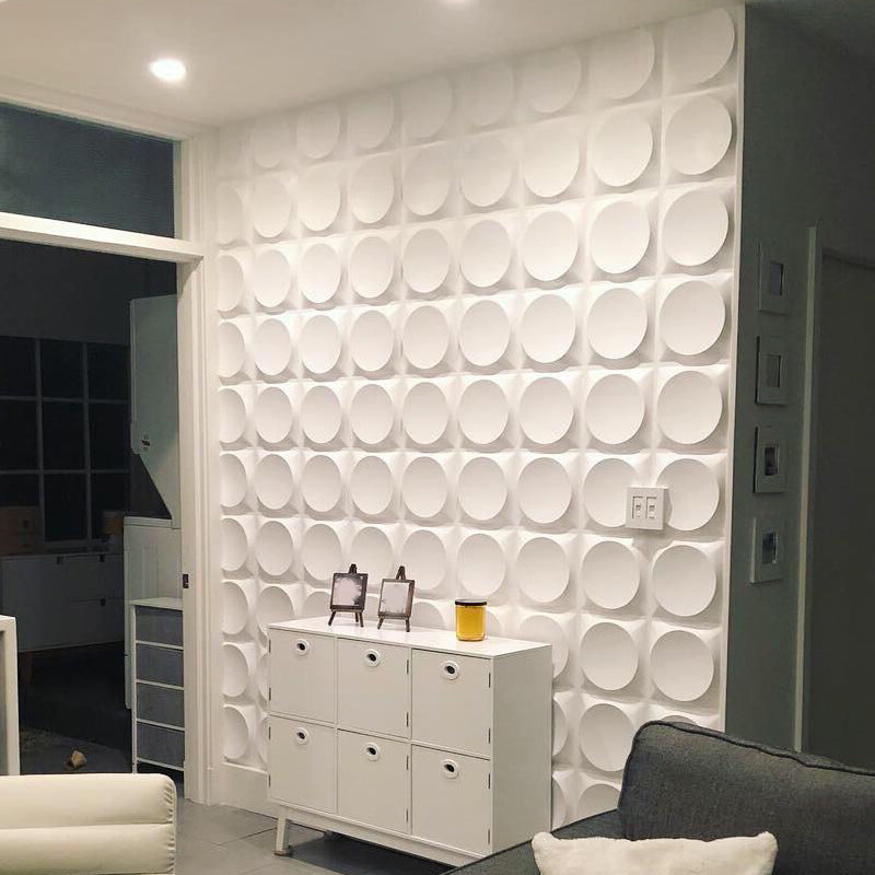 Modern Style PVC Wall Panel Living Room Peel and Stick Wall Covering 3D Wall Covering