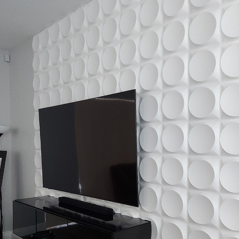 Modern Style PVC Wall Panel Living Room Peel and Stick Wall Covering 3D Wall Covering