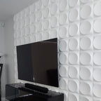 Modern Style PVC Wall Panel Living Room Peel and Stick Wall Covering 3D Wall Covering