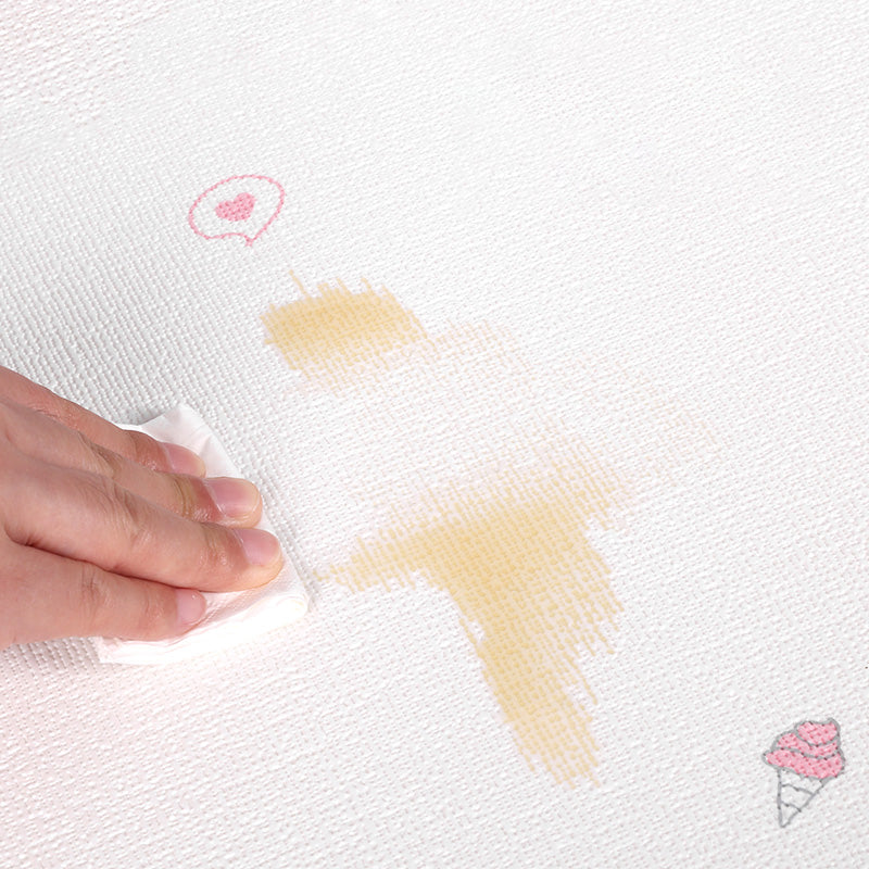 PVC Wall Panel for Stripping and Installing Cartoon Print Matte Texture Wall Covering for the Living Room