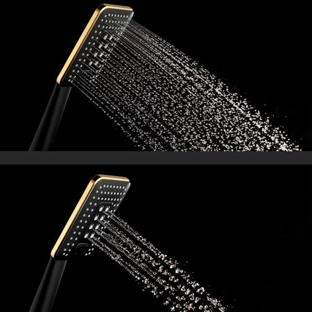 Contemporary Metal Handheld Shower Head Square 3 Settings Spray Head