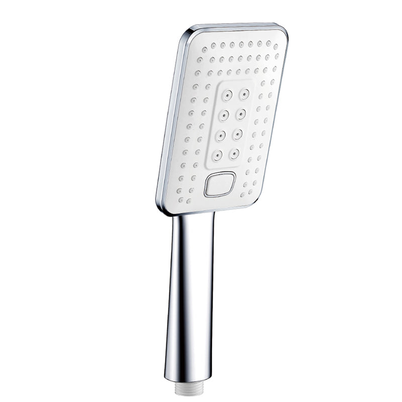 Contemporary Metal Handheld Shower Head Square 3 Settings Spray Head