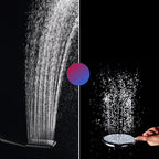 Contemporary Metal Handheld Shower Head Square 3 Settings Spray Head