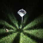 Solar Garden Light in Diamond Shape – LED Lamps for Outdoor Decoration and Lighting