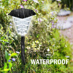 Solar LED Path Lights with Crystal Light Effect – Waterproof Outdoor Lighting for Garden and Driveway