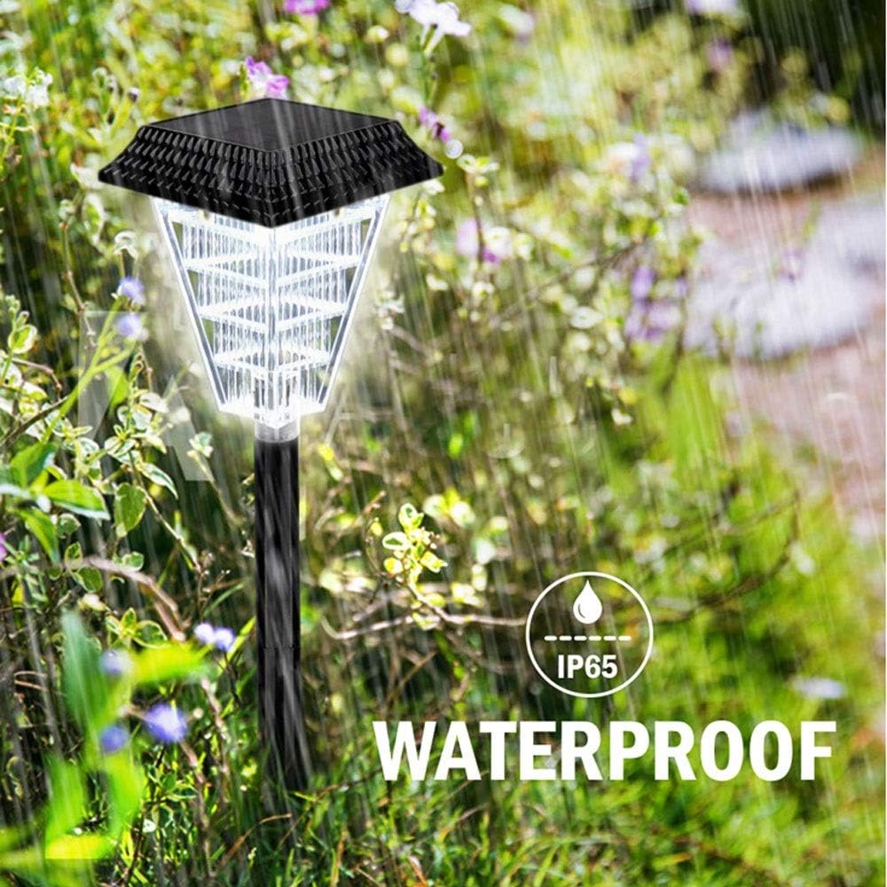 Solar LED Path Lights with Crystal Light Effect – Waterproof Outdoor Lighting for Garden and Driveway