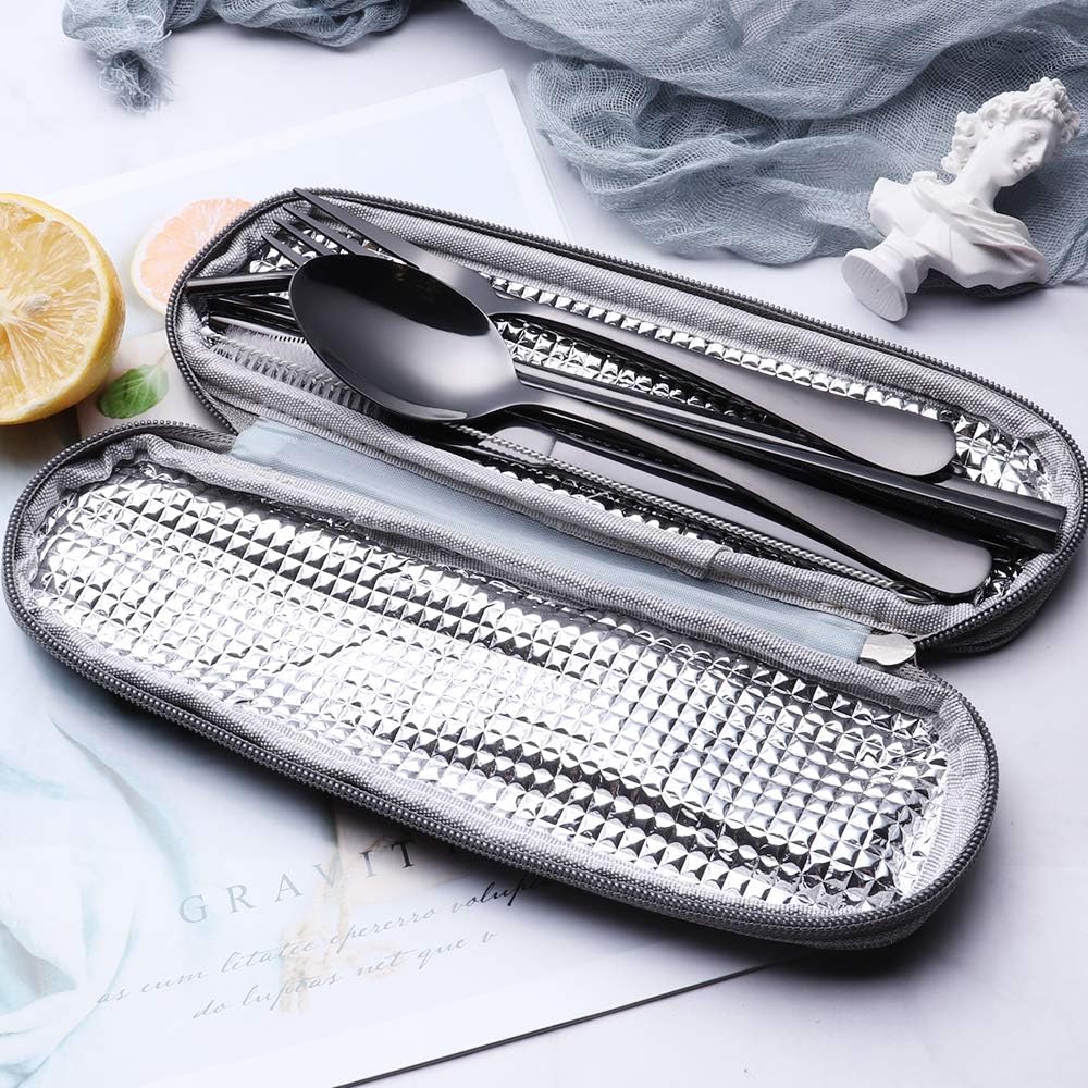 Cutlery Set GoCutlery | 4-piece for on the go | Stainless Steel & BPA-free | With Transport Case