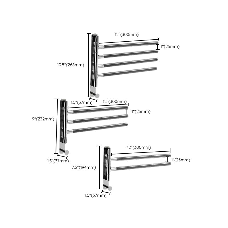 Modern Bathroom Accessories As a Single Piece or as a Set made of Plastic and Metal