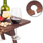 Mobile Wooden Wine Rack with Top