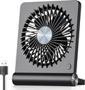 Ultra-Quiet Table Fan with USB – Compact & Powerful