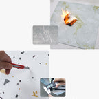 Peel & Stick Vinyl flooring Smooth Marble look Vinyl flooring with waterproof