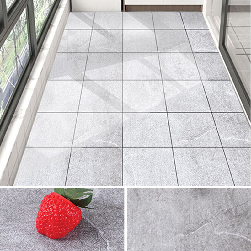 Peel & Stick Vinyl Floor Smooth Vinyl Flooring with Marble Look