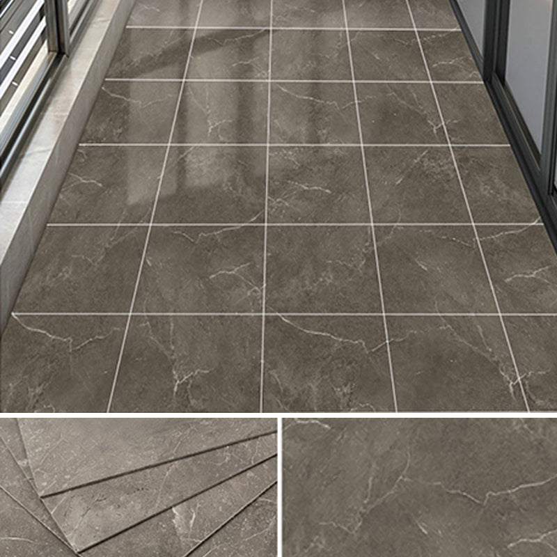 Peel & Stick Vinyl Floor Smooth Vinyl Flooring with Marble Look