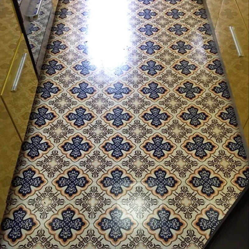 Peel & Stick Vinyl Floor Multicolored Style Vinyl Floor with Matt Gloss