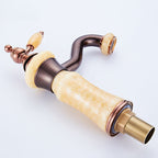 Luxury Ship Basin Faucet Lever Handle Round Ship Basin Bathroom Faucet