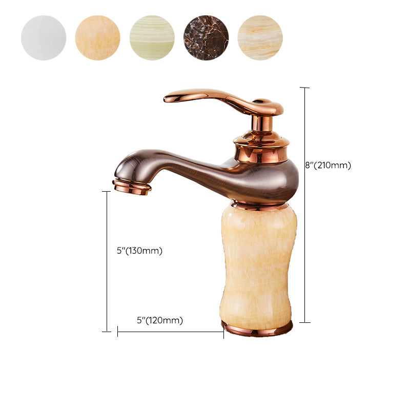 Luxury Ship Basin Faucet Lever Handle Round Ship Basin Bathroom Faucet