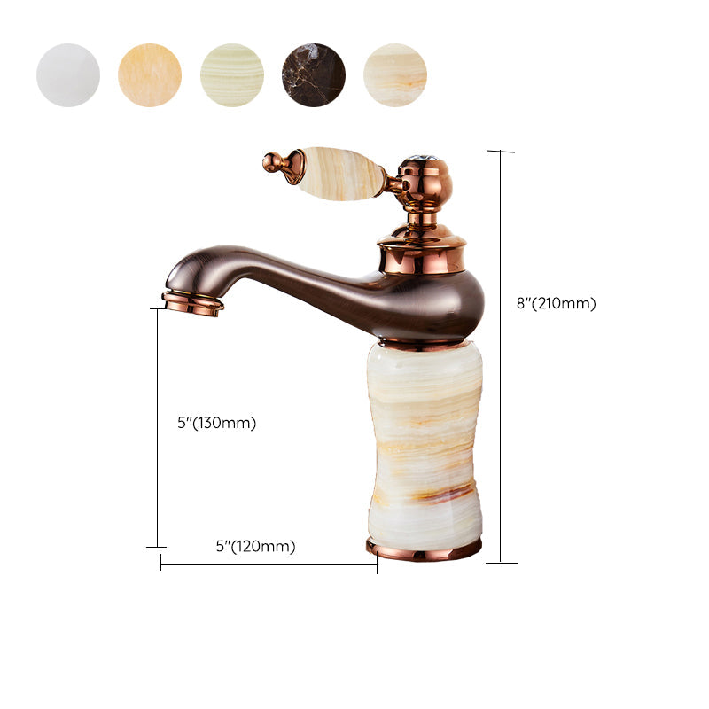 Luxury Ship Basin Faucet Lever Handle Round Ship Basin Bathroom Faucet