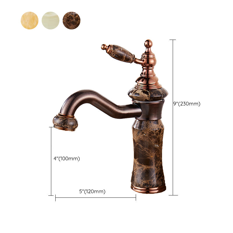 Luxury Ship Basin Faucet Lever Handle Round Ship Basin Bathroom Faucet