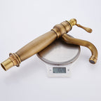 Round Basin Faucet Bathroom Faucet Single Lever High Arc Basin Faucet