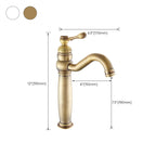 Round Basin Faucet Bathroom Faucet Single Lever High Arc Basin Faucet