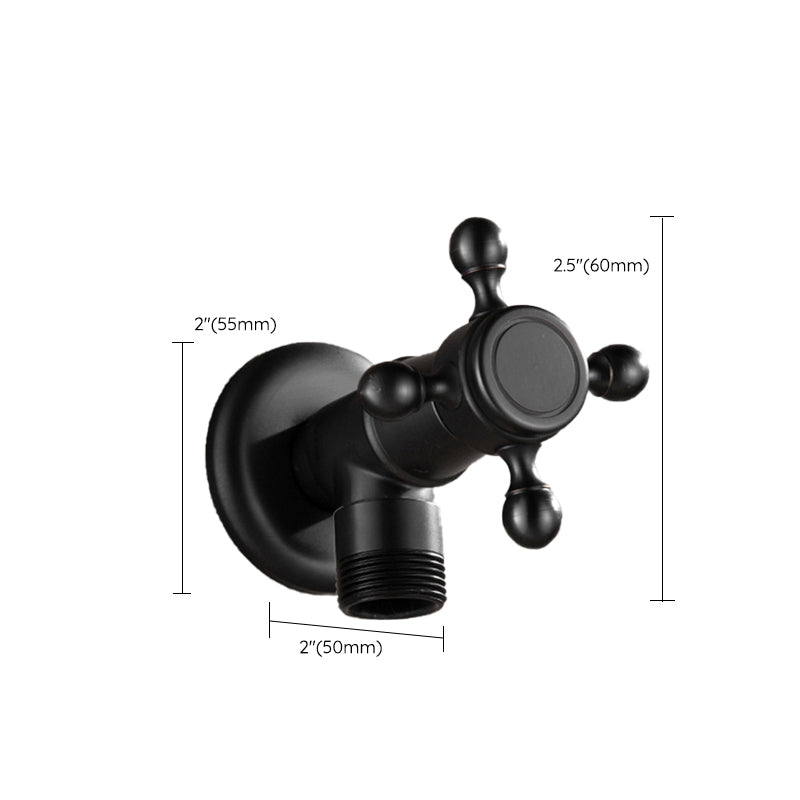 Wide Bathroom Sink Faucet Wall-Mounted Cross Handle Faucet