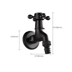 Wide Bathroom Sink Faucet Wall-Mounted Cross Handle Faucet