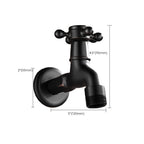 Wide Bathroom Sink Faucet Wall-Mounted Cross Handle Faucet