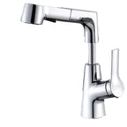 Swivel Spout Sink Faucet Brass Bathroom Low Arc Mixer