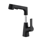 Swivel Spout Sink Faucet Brass Bathroom Low Arc Mixer