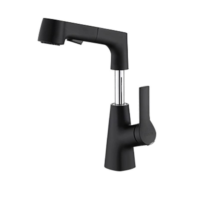 Swivel Spout Sink Faucet Brass Bathroom Low Arc Mixer
