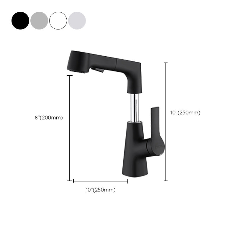 Swivel Spout Sink Faucet Brass Bathroom Low Arc Mixer