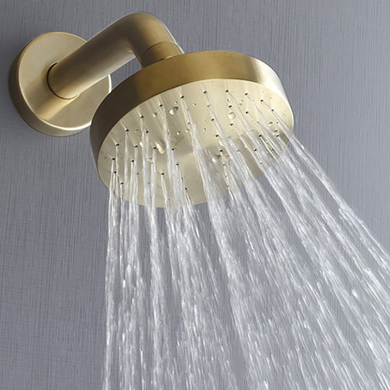 Stainless Steel Shower Combination Round Fixed Shower Head with Shower Arm