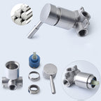 Stainless Steel Shower Combination Round Fixed Shower Head with Shower Arm