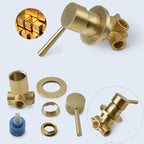Stainless Steel Shower Combination Round Fixed Shower Head with Shower Arm
