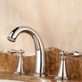 Copper Deck-Mounted Roman Bathtub Faucet Low Arc Roman Bathtub Faucet Set