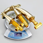 Copper Deck-Mounted Roman Bathtub Faucet Low Arc Roman Bathtub Faucet Set