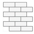 Plastic Peel and Stick Tiles Subway Tiles Wallpapers for Kitchen and Bathroom