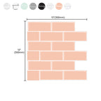 Plastic Peel and Stick Tiles Subway Tiles Wallpapers for Kitchen and Bathroom